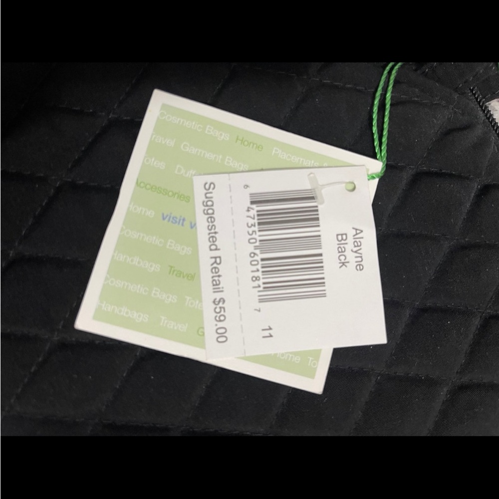 Vera Bradley Quilted Black Shoulder Bag - Picture 6 of 6